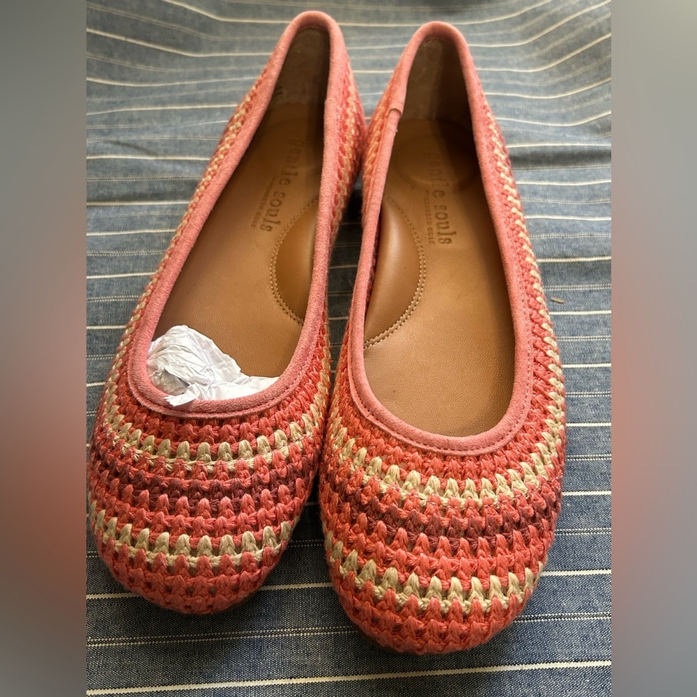 Gentle Souls by Kenneth Cole Womens Mable Woven Flat Size 9 New No Tags/Box